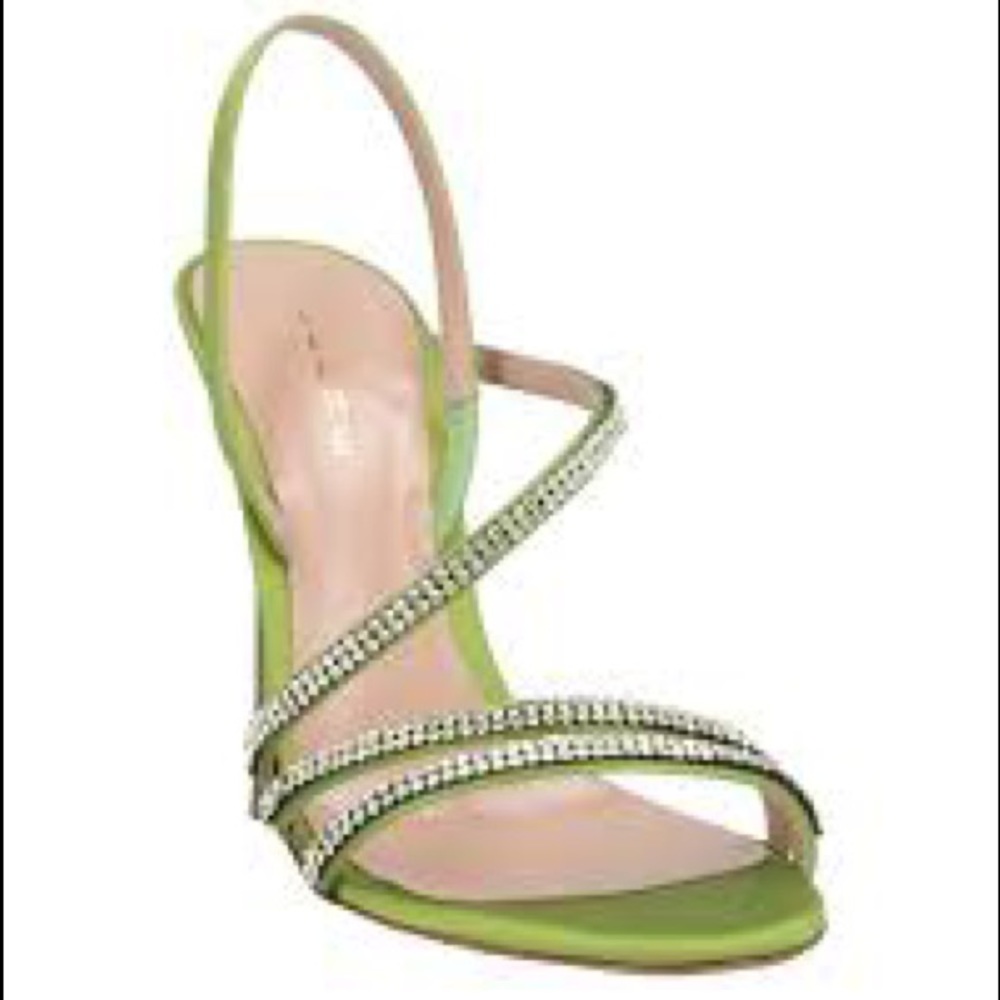 Satin Beaded Sandals